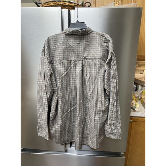 Birch Bay Men's Long Sleeve Grey Plaid Cotton Shirt Button Up Size XL Tall - Picture 3 of 6